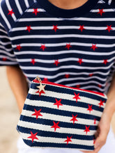 MORGAN STARS LARGE ZIP POUCH